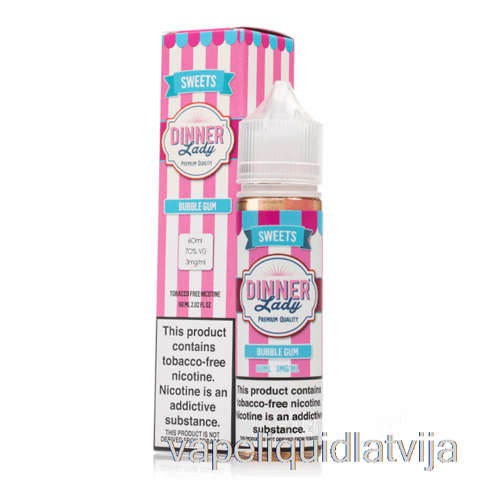 Bubblegum - Vape Vakariņas Lady E-liquid - 60ml 3mg Vape šķidrums